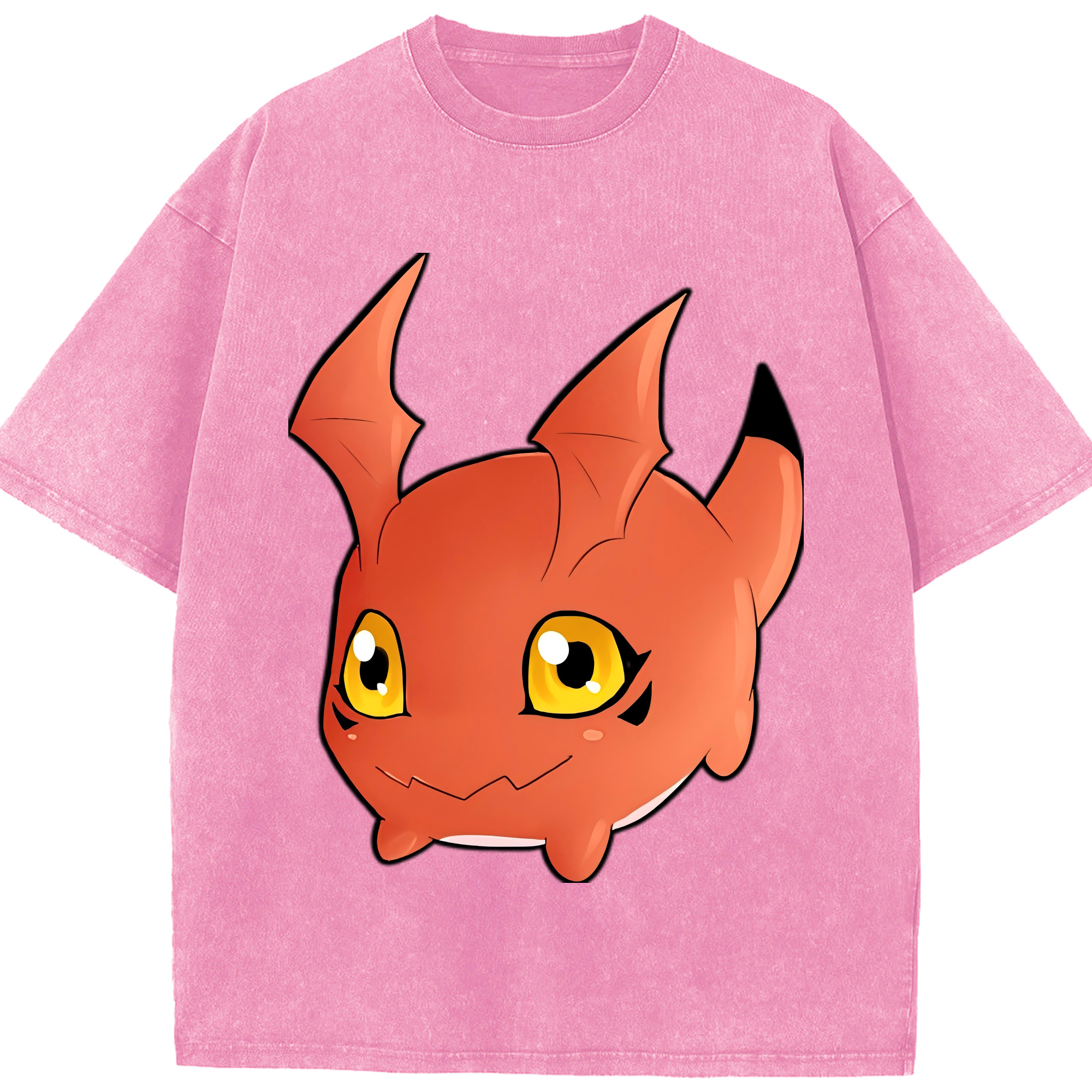 （画像用） Digimon デジタルモンスター/デジモン 綿100% ヴィンテージ風 半袖Tシャツ（フロントプリント）